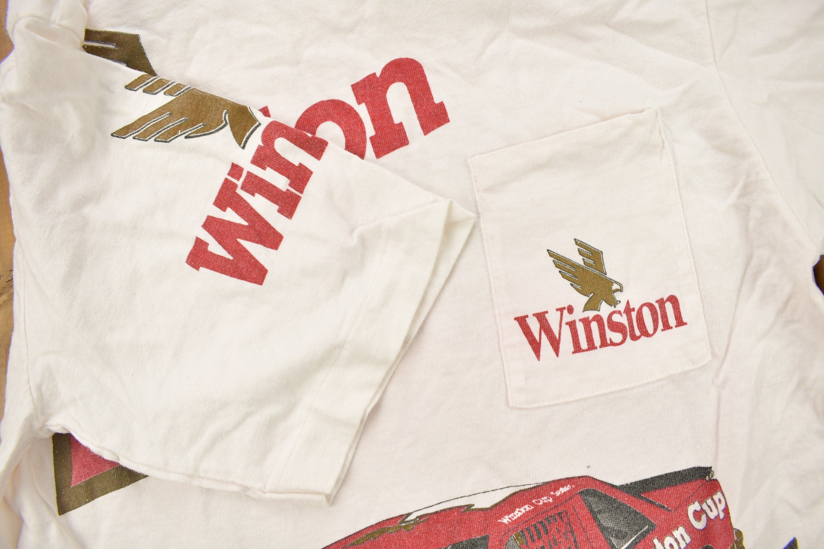 Vintage 1993 Nascar Winston Cup All Over Print Racing T-Shirt