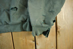 Vintage 1990s Carhartt Thrashed Sun Faded Zip Up Thermal Hoodie Men's 2XL
