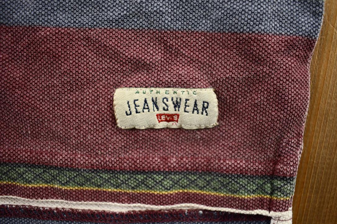 Vintage 2000s Horizontal Striped Levi's Jeanswear Polo Shirt