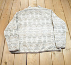 Vintage 1990s Southern Grit Abstract Pattern Fleece Sweater
