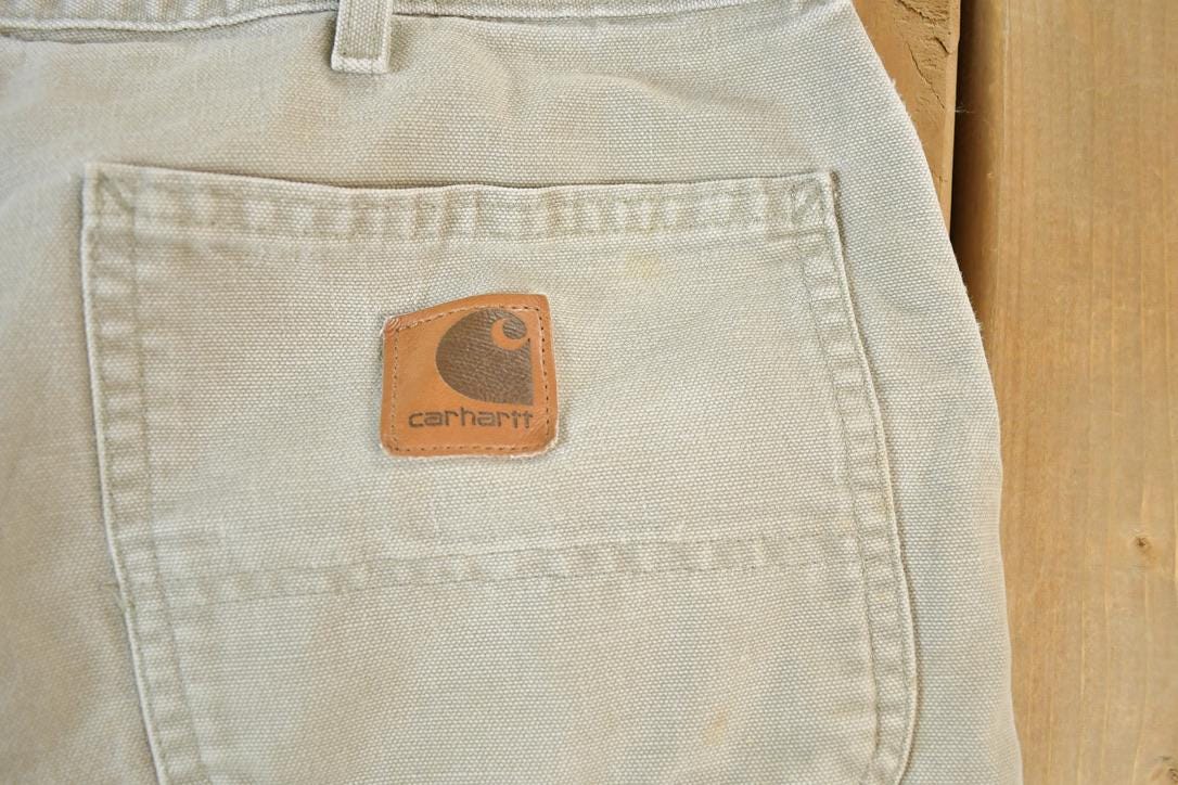 Vintage 1990s Carhartt Denim Work Pants Size 36 x 34