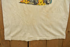 Vintage 1980s 55 Chevy Chevrolet Graphic Ringer T-Shirt
