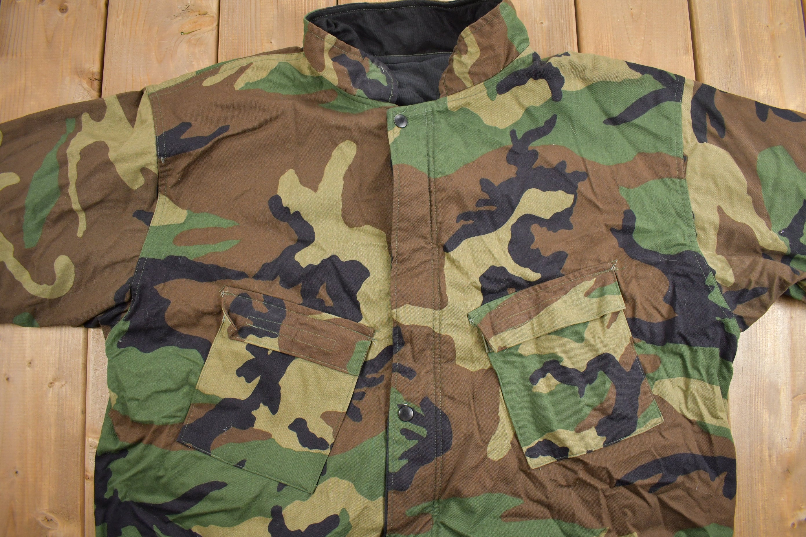 Vintage 1983 Army Military Chemical Protective Suit Jacket
