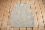 Vintage 1990s LL Bean Cable Knit Sweater Vest