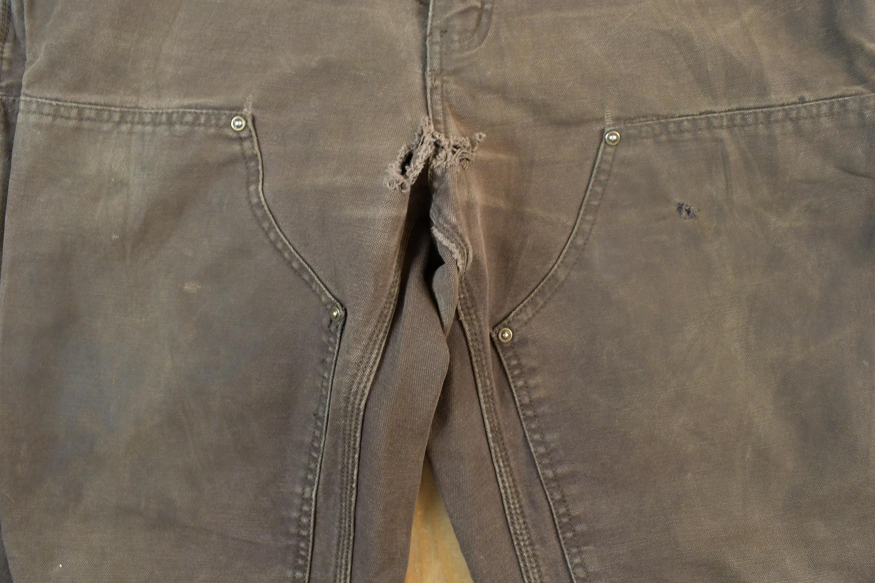 Vintage 1990s Carhartt Double Knee Dungaree Fit Work Pants Size 36x30