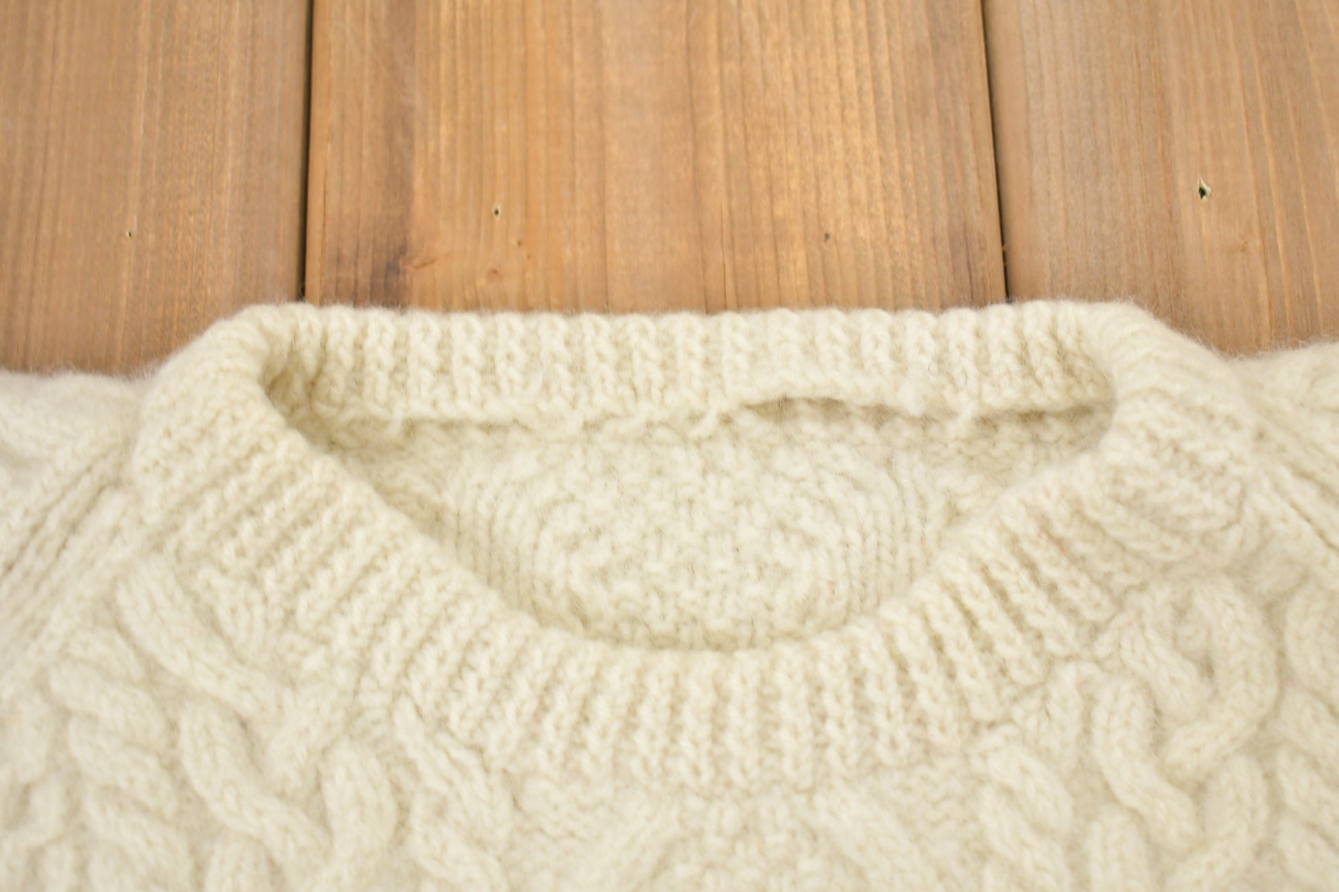 Vintage 1980s 3D Cable Knitted Sweater