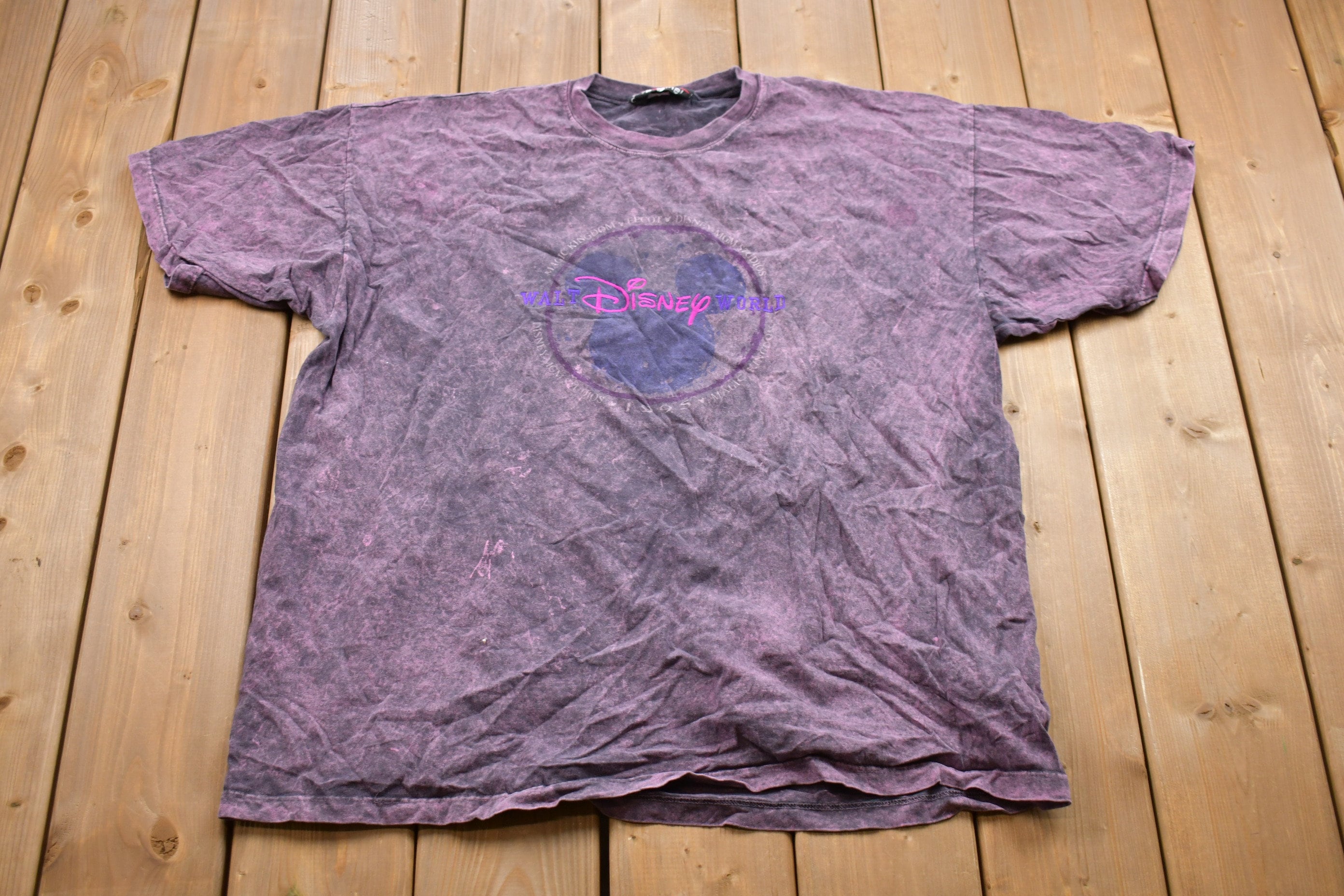 Vintage 1990s Disney Originals Embroidered Graphic T-Shirt  Graphic  80s  90s  Streetwear  Retro Style  Tie-Dye Graphic