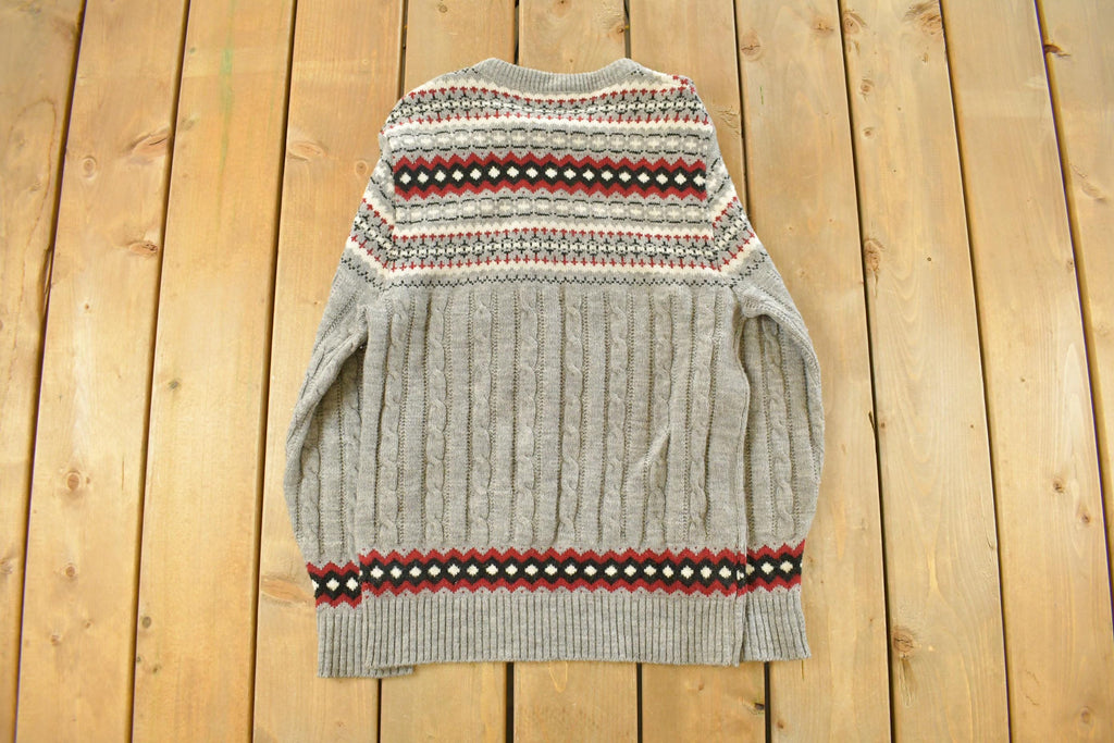 Vintage 1980s Jantzen Knit Crewneck Sweater Men's Small