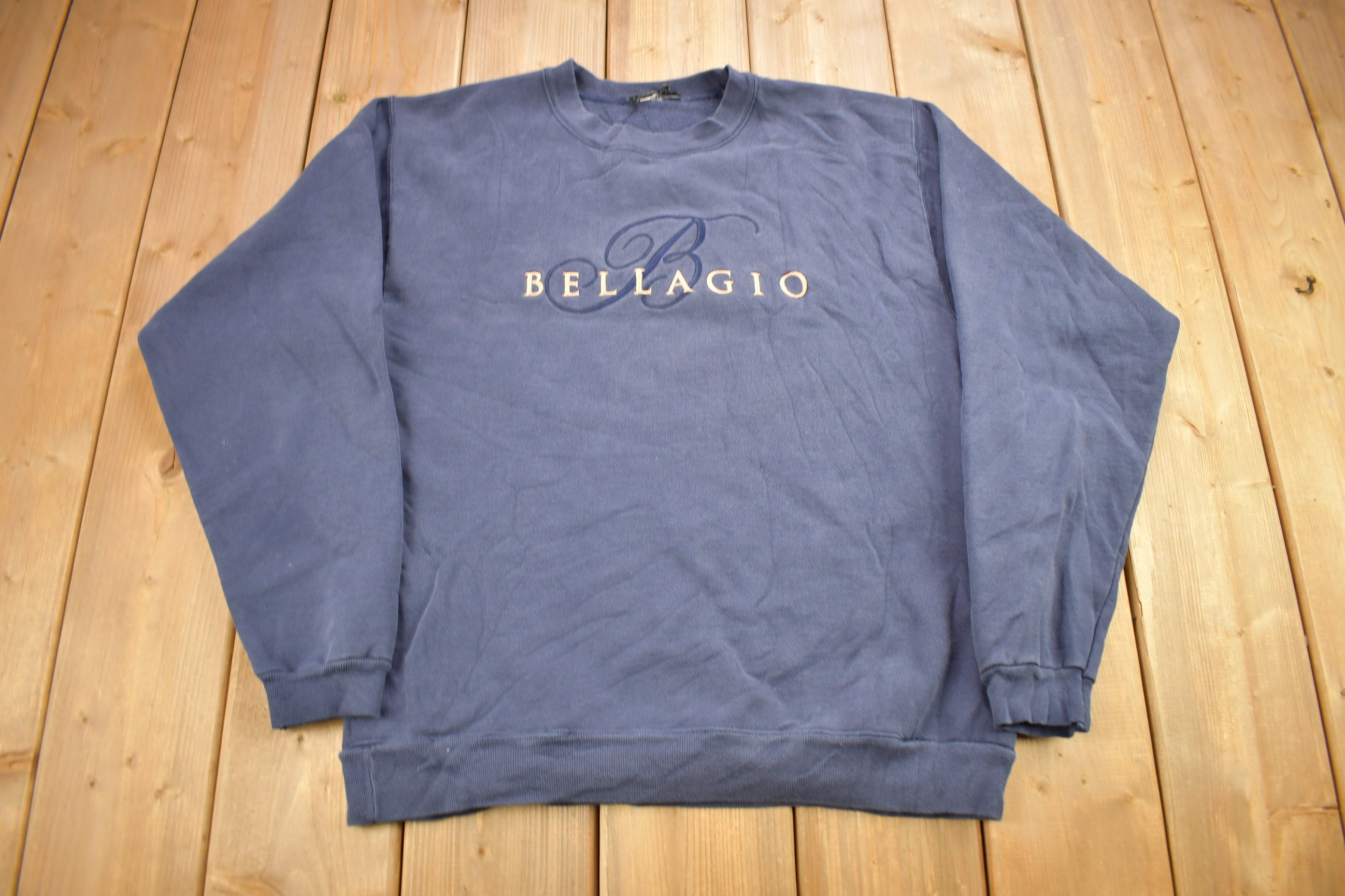 Vintage 1990s Bellagio Hotel Embroidered Crewneck Sweatshirt