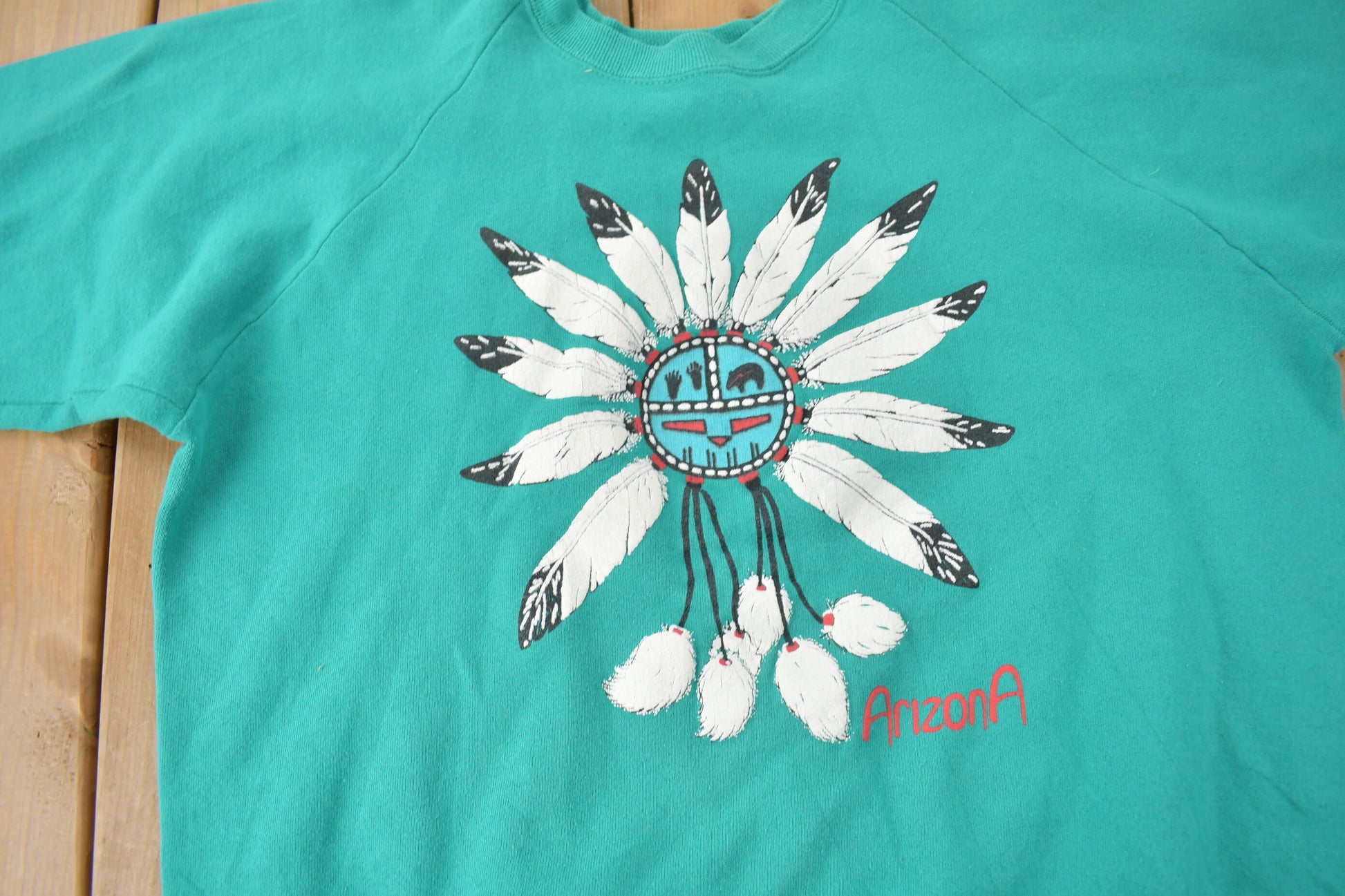 Vintage 1980s Arizona Head Dress Souvenir Crewneck Sweatshirt Made in USA