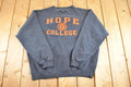 Vintage 1990s Hope College Crewneck Sweatshirt Men's L  NCAA College Spellout  90s Heavyweight Collegiate Sweater