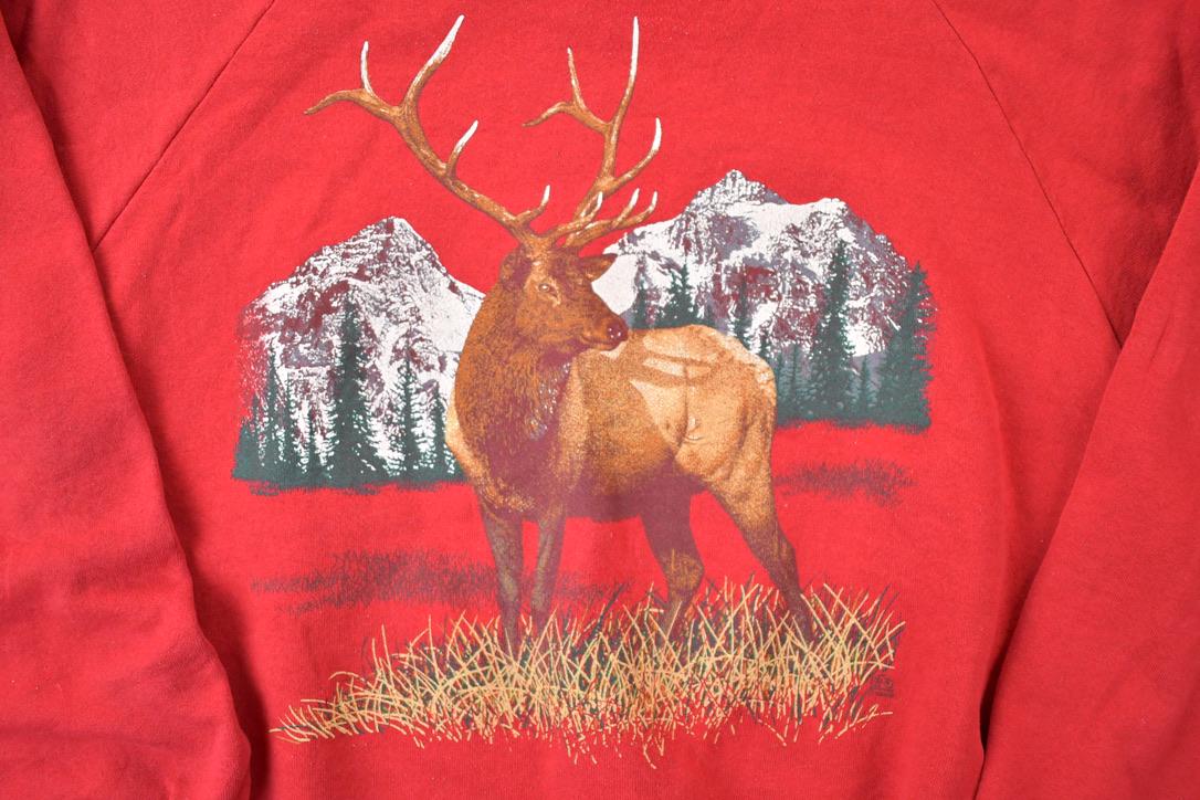Vintage 1990s Jerzees Big Buck Mountain Crewneck