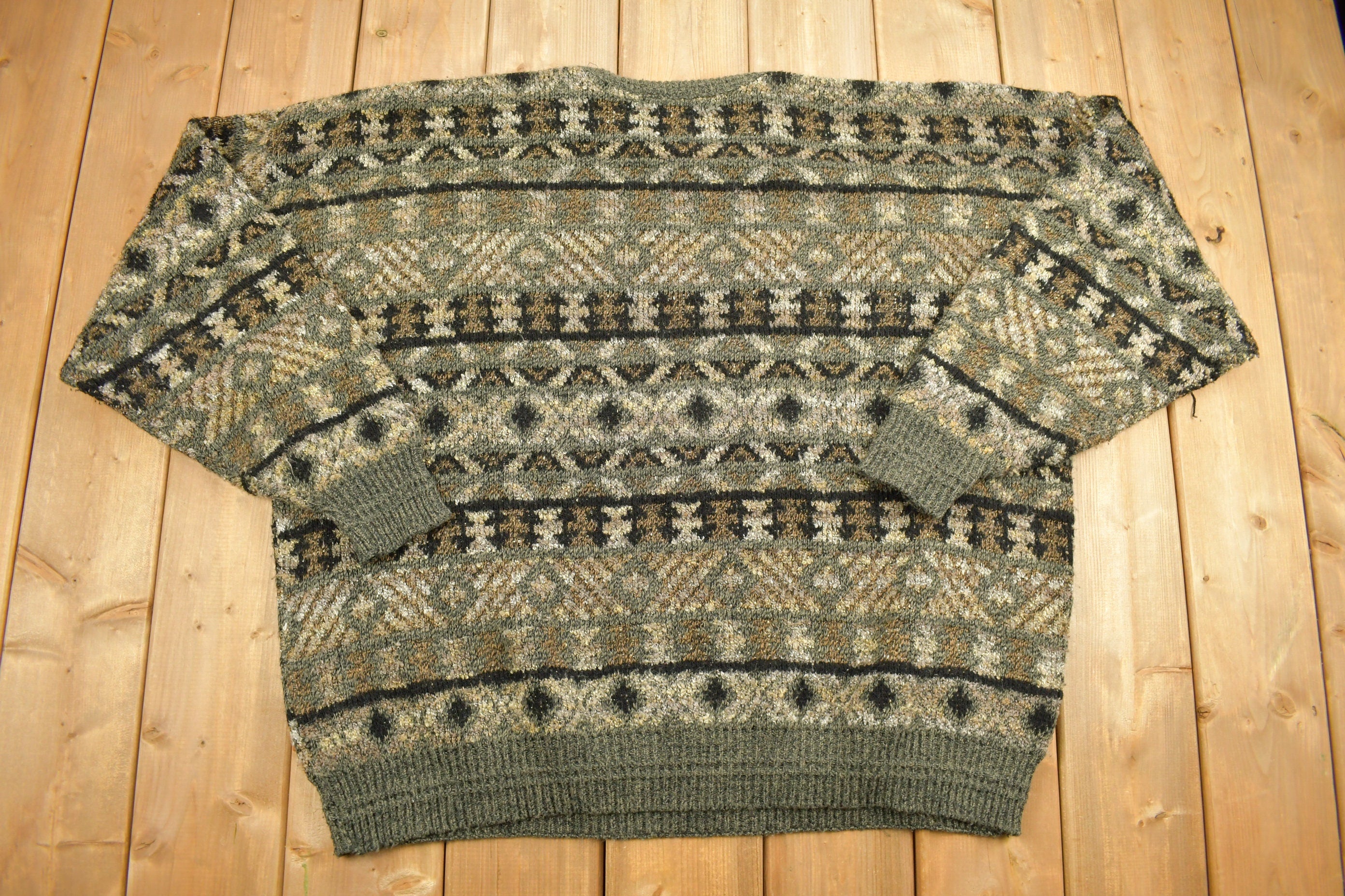 Vintage 1990s Jantzen Knitted Crewneck Sweater