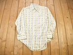 Vintage 1980s Damon Silcron Abstract Button Up Shirt