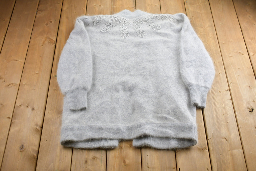 Vintage 1990s Gizel Rabbit Hair Knit Sweater