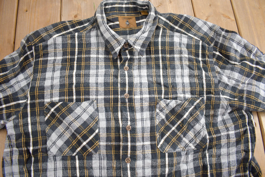 Vintage 1990s St Johns Bay Plaid Flannel Shirt