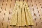 True Vintage 1970's Yellow Long Skirt 14W x 32L