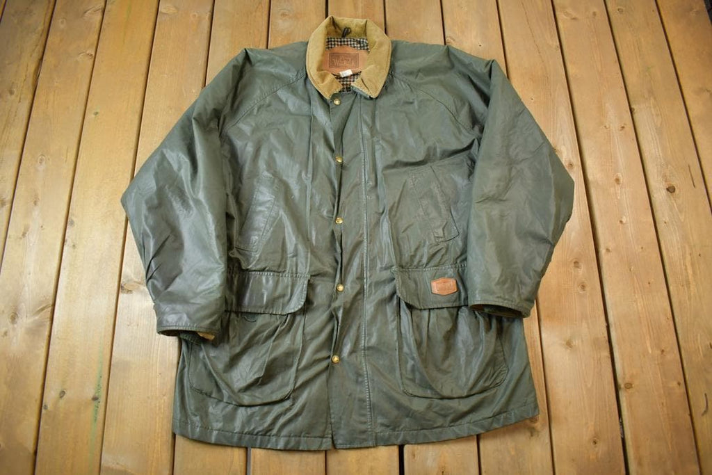 Vintage 1990s Woolrich Wool Lined Nylon Jacket Made In USA - XL