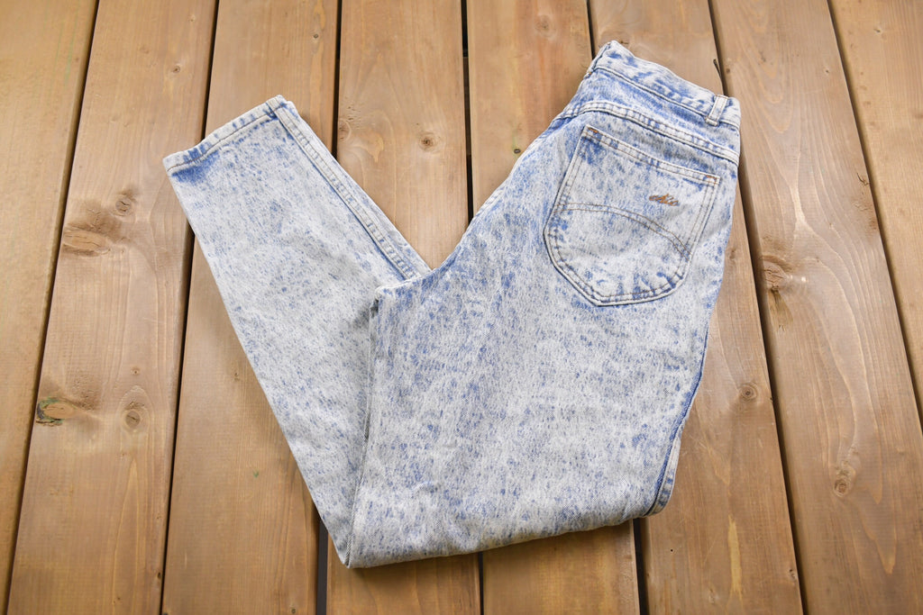 Vintage 1980s Chic Acid Wash Skinny Jeans 26 x 29