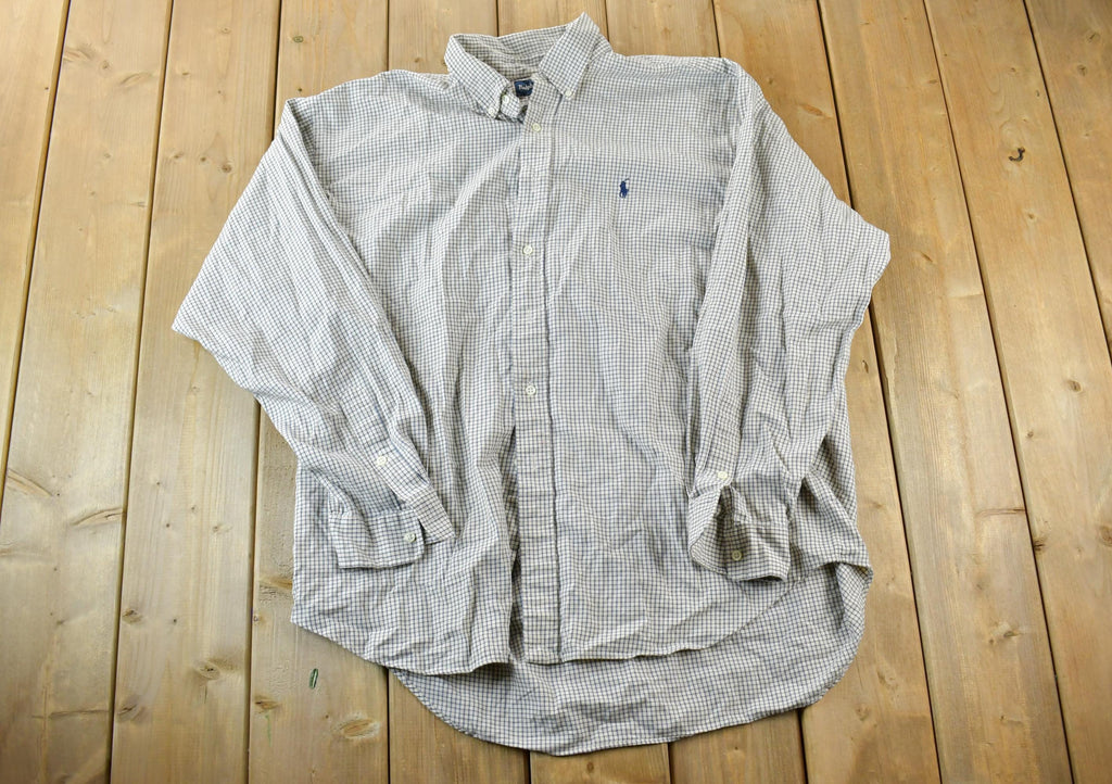 Vintage 90s Polo Ralph Lauren Plaid Button Up Shirt