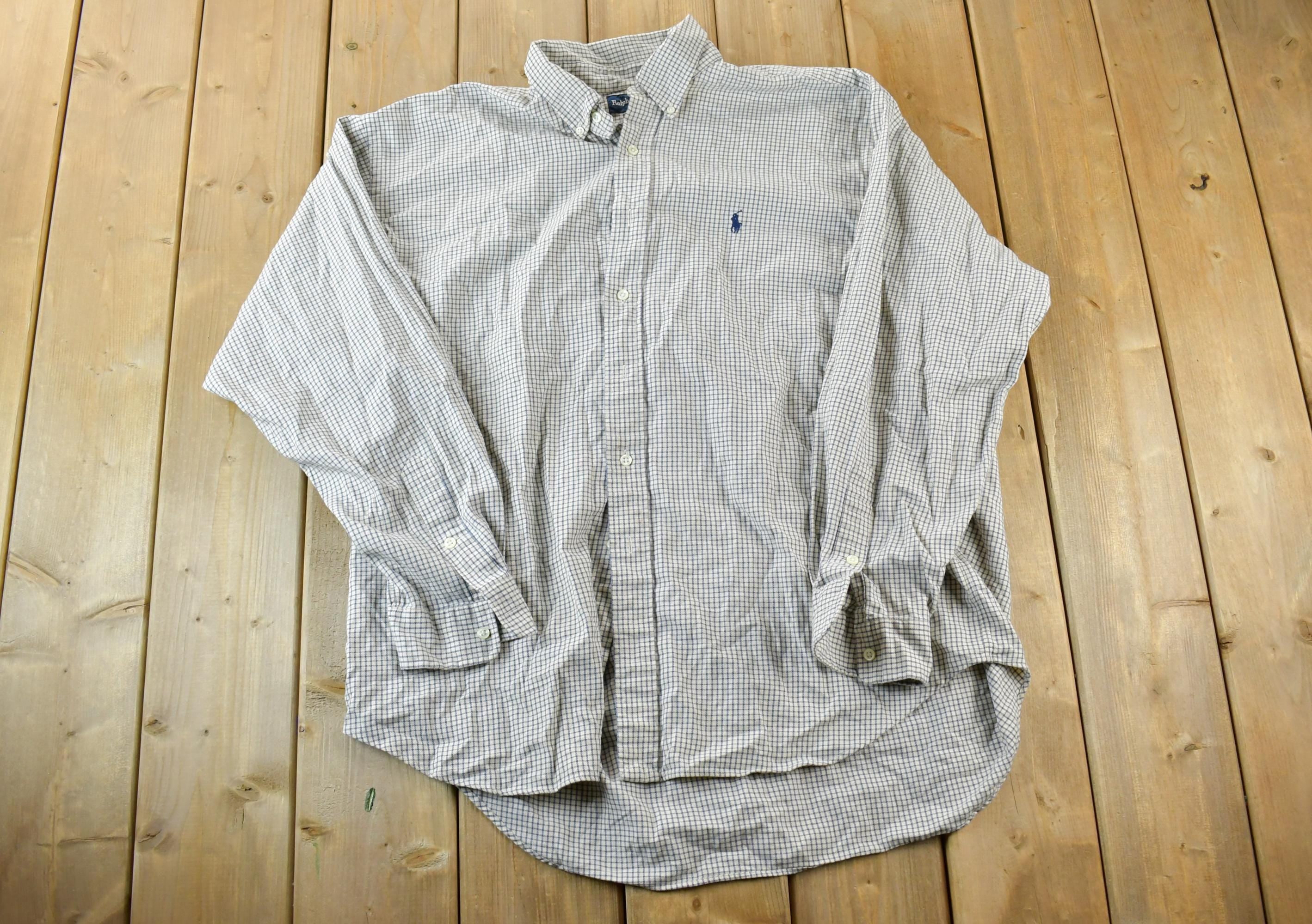 Vintage 90s Polo Ralph Lauren Plaid Button Up Shirt
