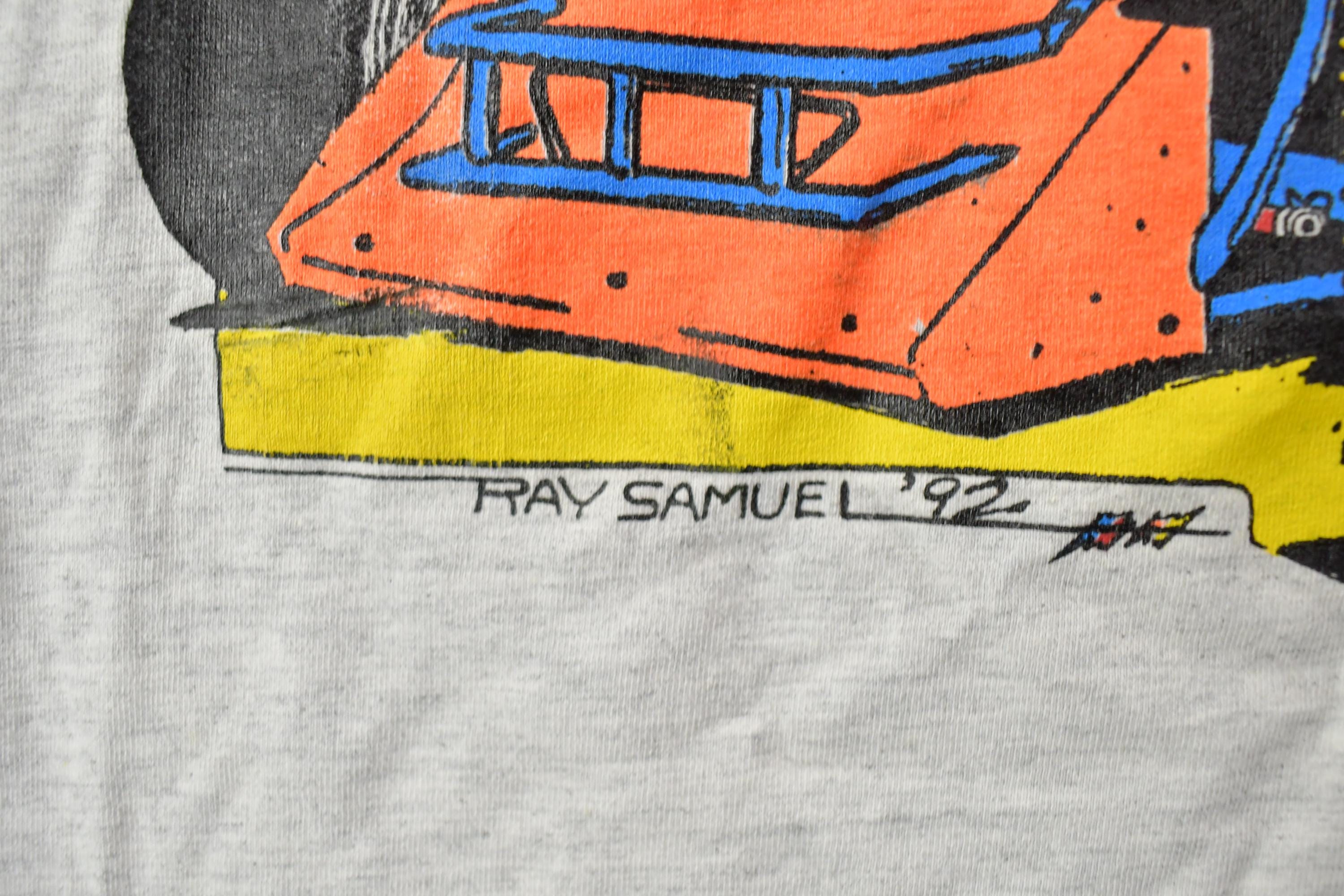 Vintage 1992 Flyin Brian Stevens Fly Canadian Racing T-Shirt