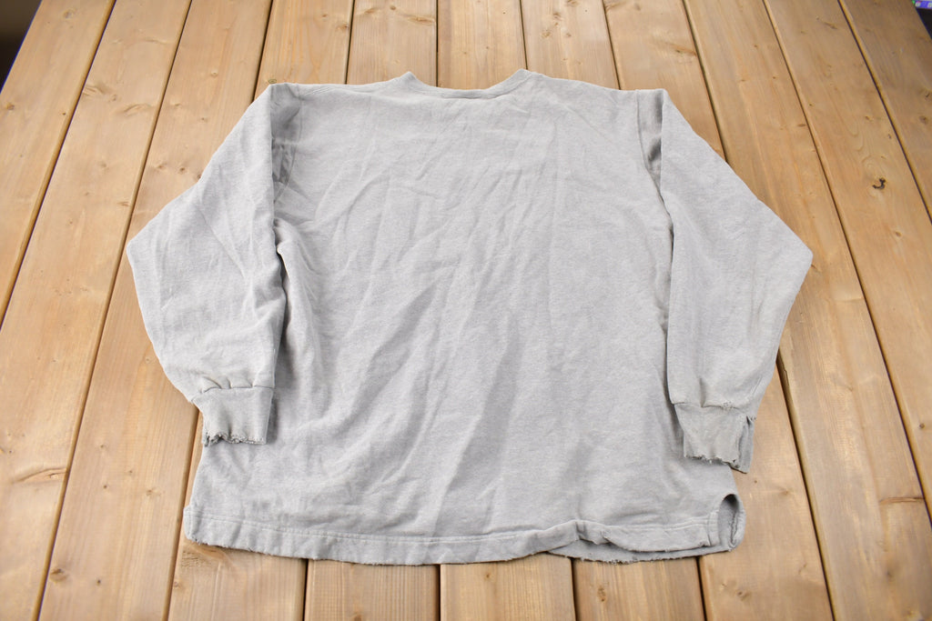 Vintage 1990s Champion Small Logo Embroidered Crewneck Sweatshirt Size XL