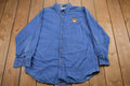 Vintage 1990s Tasmanian Devil Denim Button Up Shirt