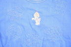 Vintage 1990s Cute Baby and Bunny Embroidered Crewneck