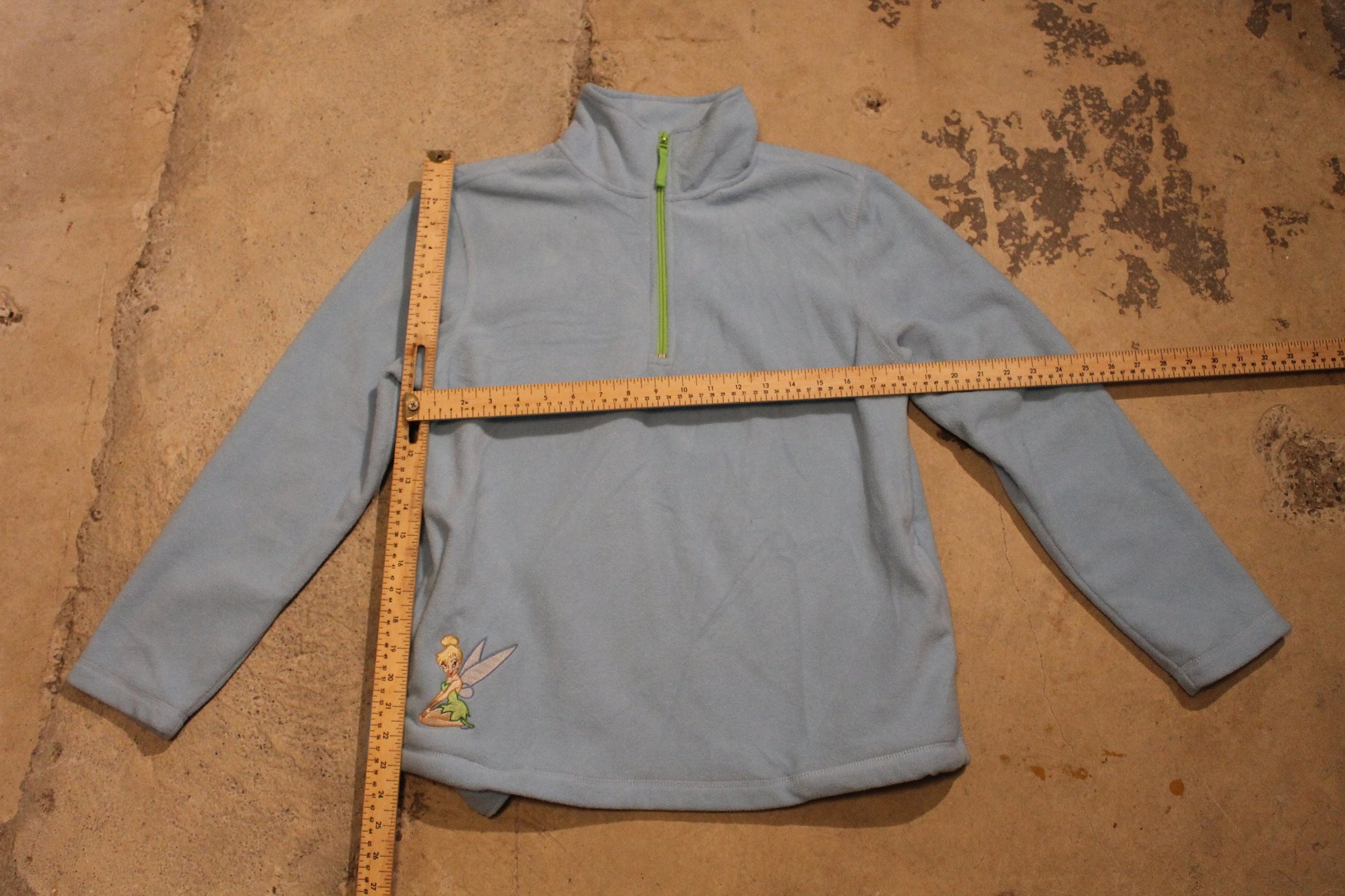 Vintage 1990s Disney Tinkerbell Embroidered Fleece Sweater