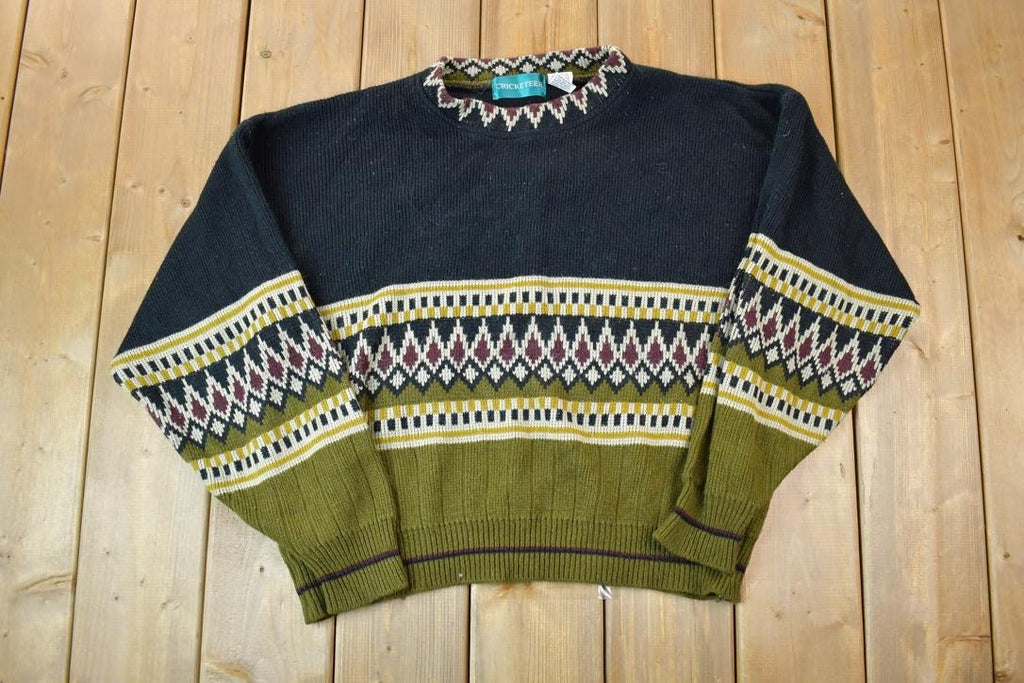 Vintage 1990s Cricketeer Knit Crewneck Sweater /