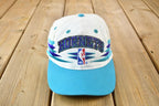 Vintage 1990s Charlotte Hornets NBA Logo Athletic Diamond Snap Back Hat