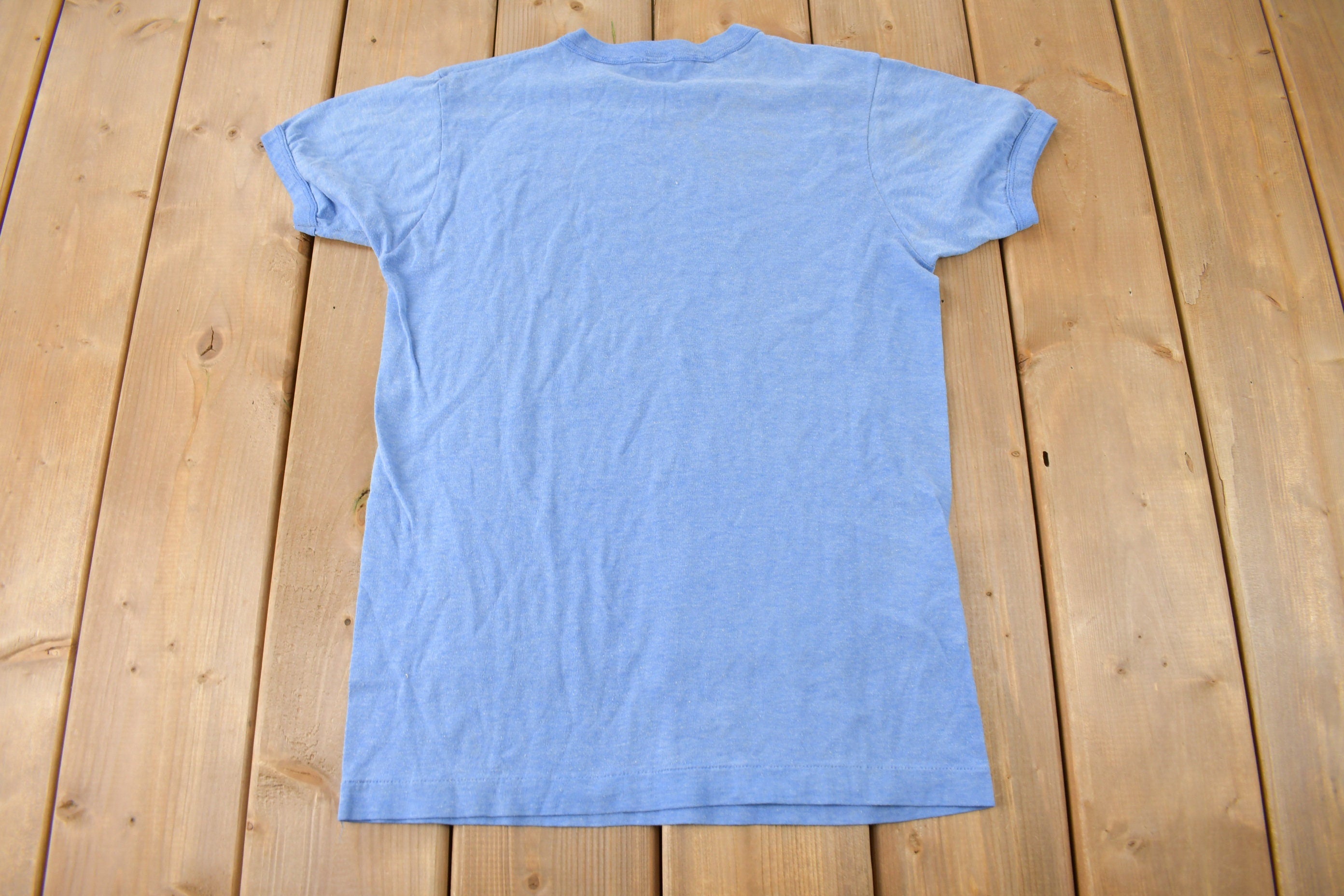 Vintage 1977 Carleton Geology Collegiate Graphic Ringer T-Shirt Made In Canada