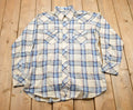 Vintage 1990s Sears Western Wear Plaid Button Up Western Shirt