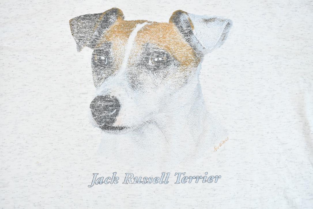Vintage 1990s Air Waves Single Stitch Jack Russell Terrier Graphic T-Shirt