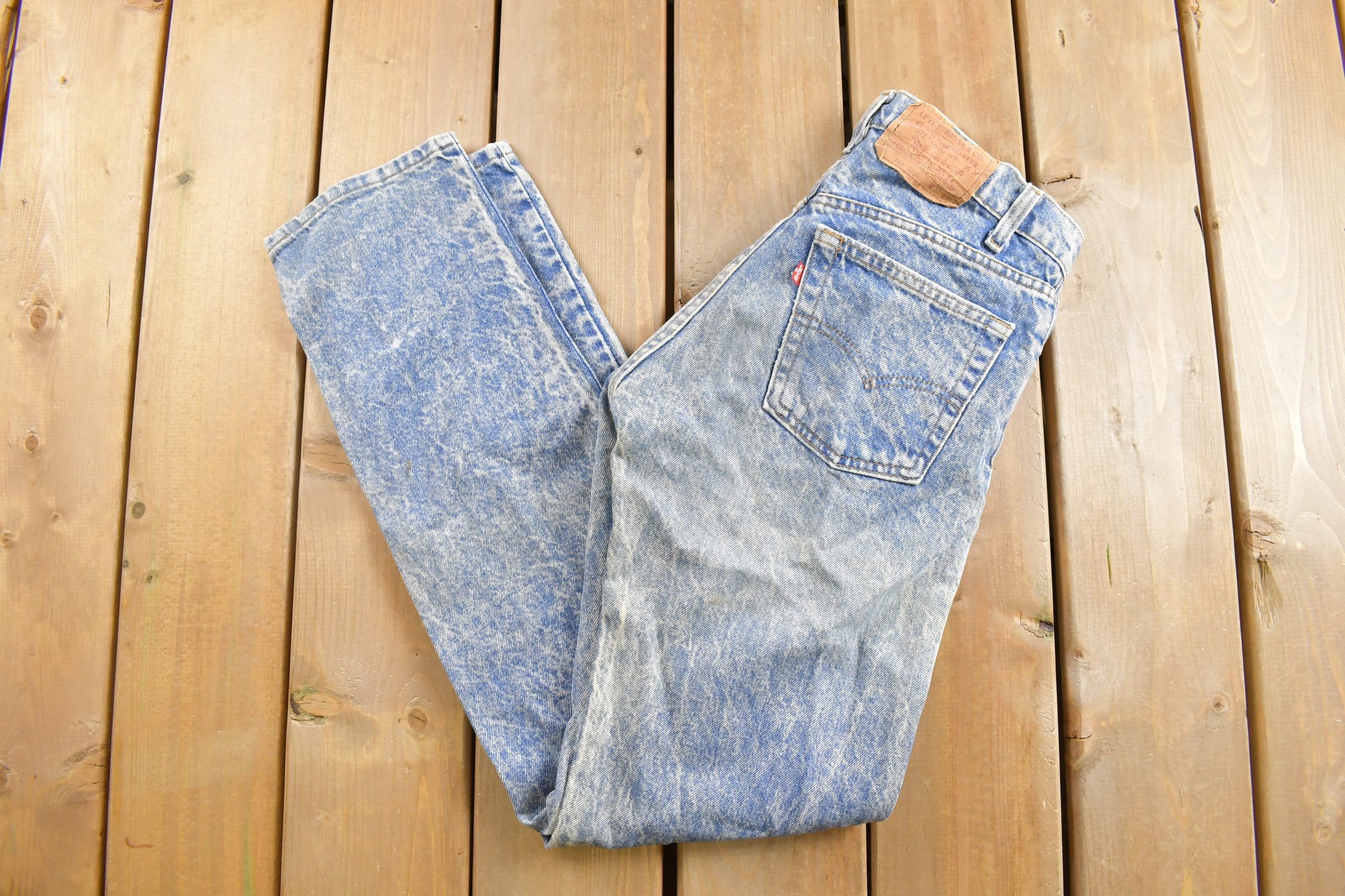 Vintage 1980s Levi's 505 Red Tab Denim Jeans Size 30 x 34