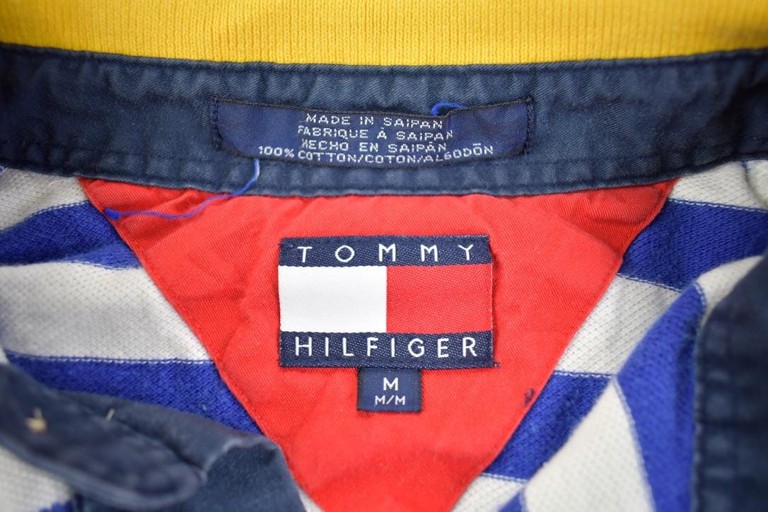 Vintage 1990s Tommy Hilfiger Polo Striped Button Up Shirt