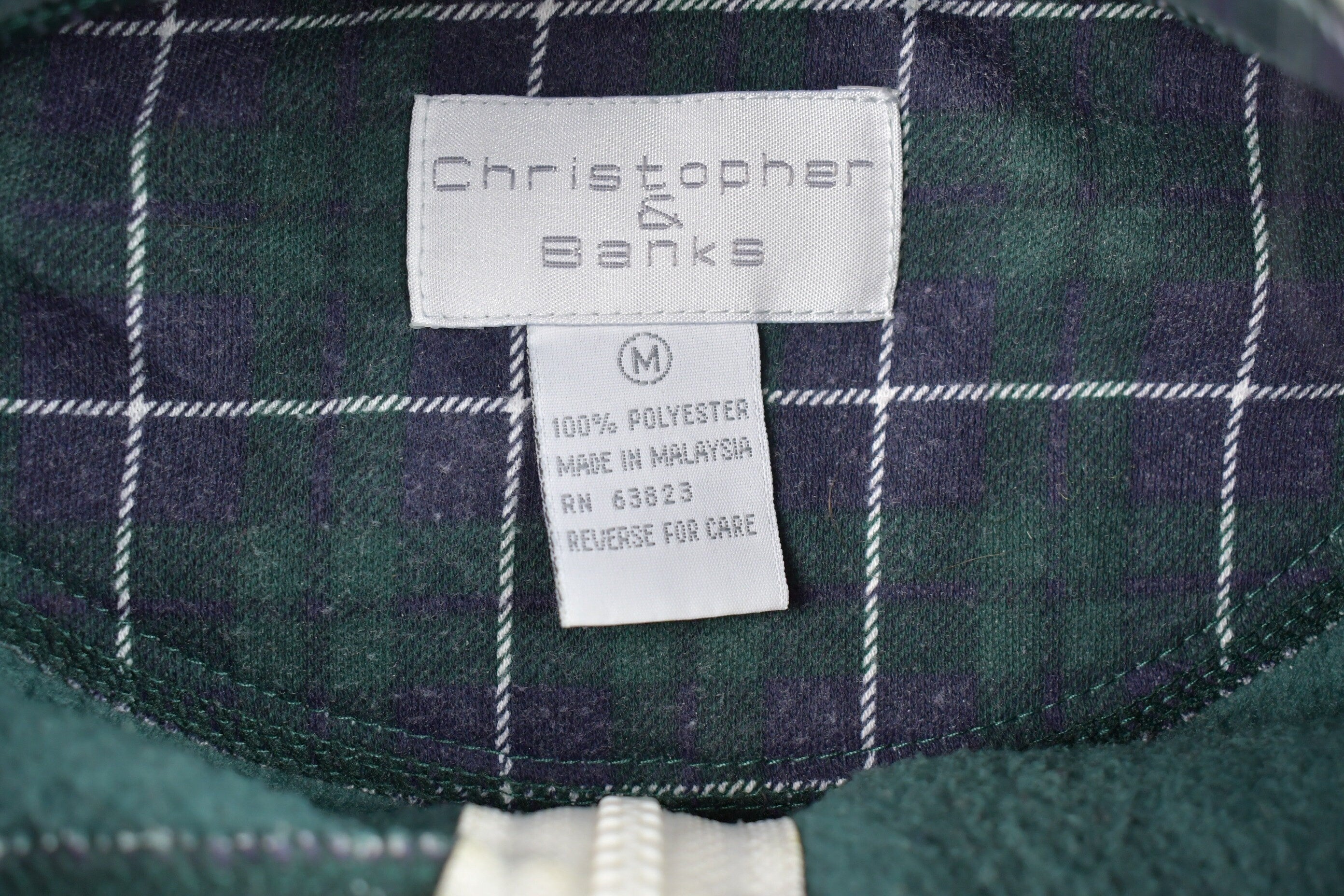 Vintage 1990s Christopher & Banks Fleece Half Zip Sweater