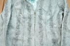 Vintage 1990s Crocodile Pleather Patterned Collared Jacket / Fall Outerwear / Winter Outerwear / Streetwear Fashion / Croc Leather