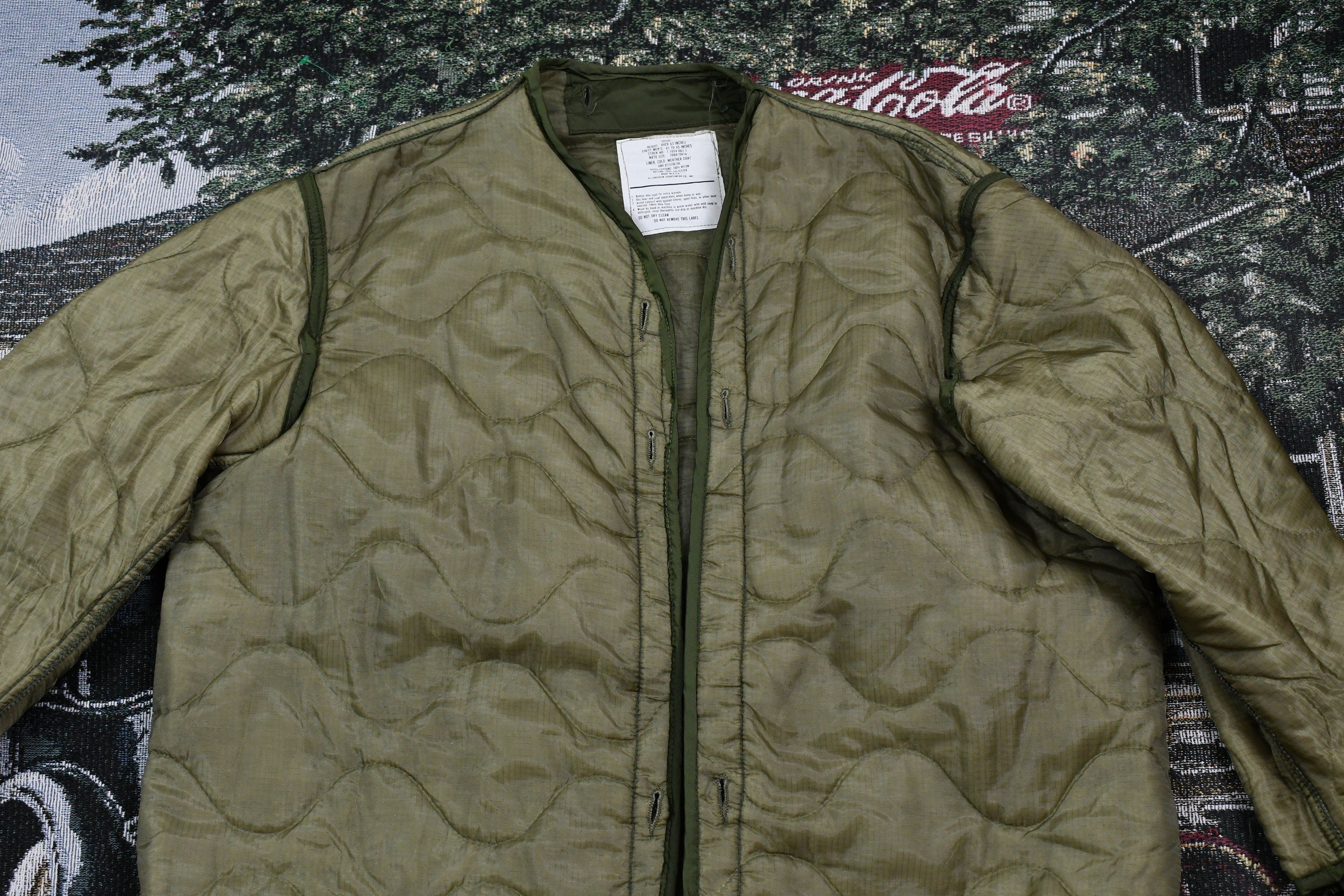 Vintage 1990s Military M65Jacket Lining / Militaria / Sewing Pattern / Army / Jacket Liner / Streetwear Fashion / United State Army