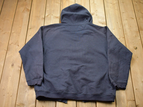 Vintage 1990s OP Sport Graphic Full Zip Hoodie / 90s Hoodie / Vintage Sweater / 80s / 90s / Embroidered / Color Block