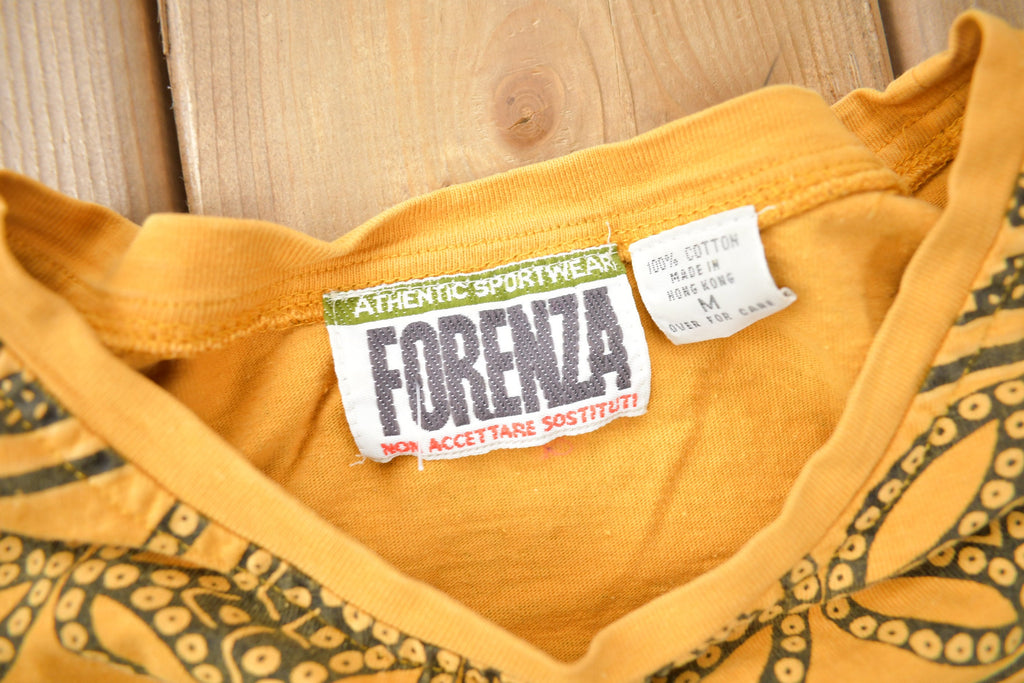 Vintage 1990s Forenza All Over Print Graphic T Shirt