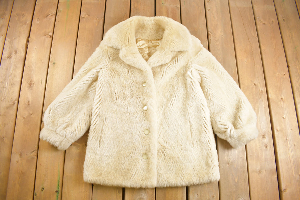 Vintage 1980s Sears Faux Fur Coat