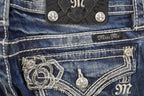 Vintage Deadstock Y2K Miss Me Bedazzled Low Rise Jeans Women's Size 26x31