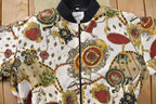 Vintage 1990s Women's All Over Print Jacquard Windbreaker Jacket