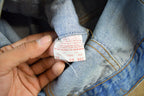 Vintage 1980s Levi's Denim Jean Trucker Jacket Men's Small