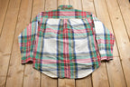 Vintage 1990s Gap Plaid Flannel Button Up Shirt