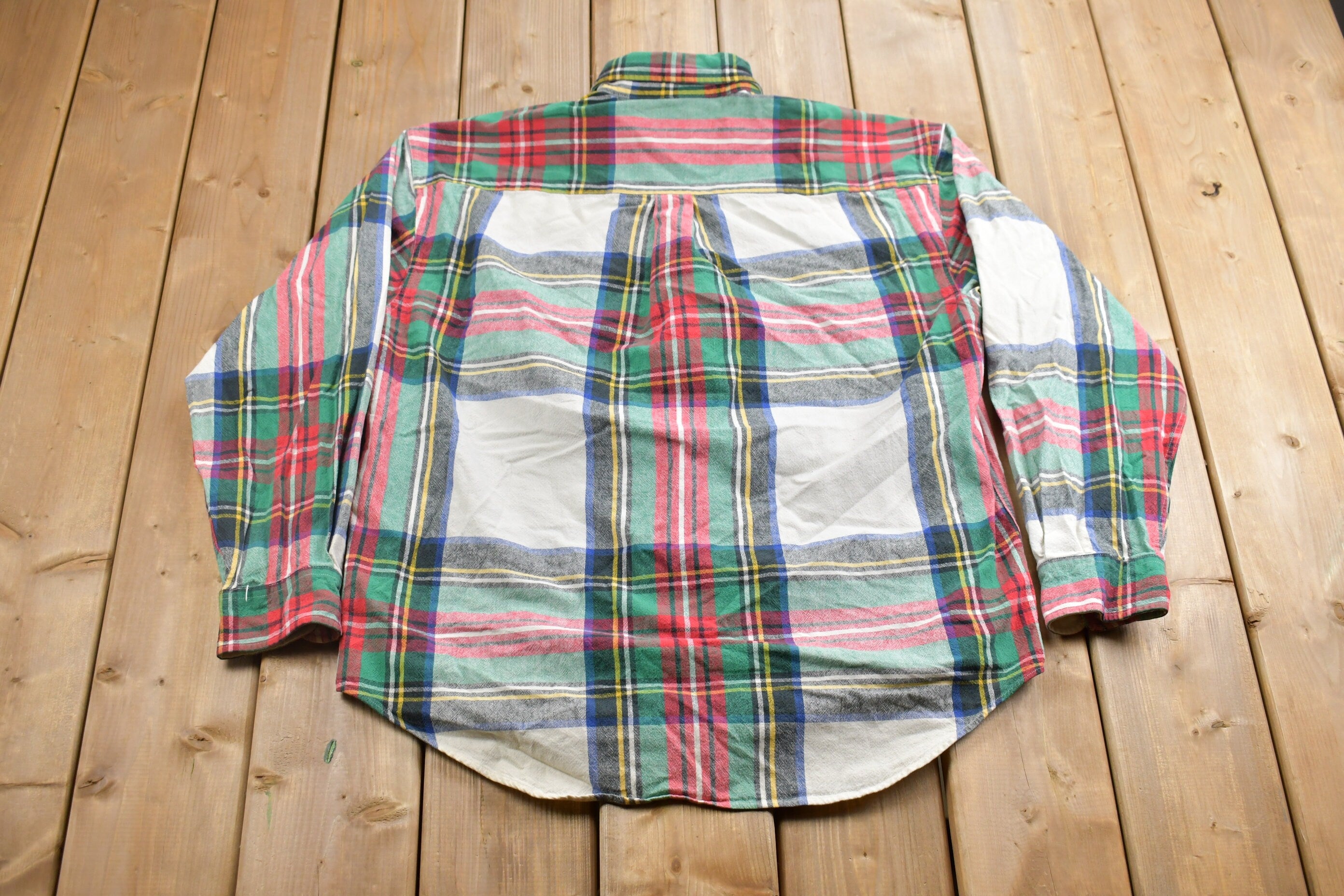 Vintage 1990s Gap Plaid Flannel Button Up Shirt
