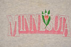 Vintage 1990s Minnesota Double Collar Embroidered Crewneck Sweatshirt Women's L