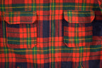 Vintage 1990s Plaid And Solid Beige Reversible Jacket